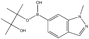 1-Methyl-1H-Indazole-6-boronic acid pinacol ester 结构式