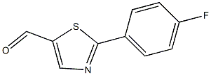 2-(4-fluorophenyl)-1,3-thiazole-5-carbaldehyde 结构式