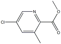 methyl 5-chloro-3-methylpyridine-2-carboxylate 结构式