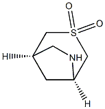 (1R,5R)-3-thia-6-azabicyclo[3.2.1]octane 3,3-dioxide 结构式