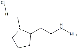 2-(2-hydrazinylethyl)-1-methylpyrrolidine hydrochloride 结构式