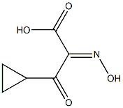 3-cyclopropyl-2-(hydroxyimino)-3-oxopropanoic acid 结构式