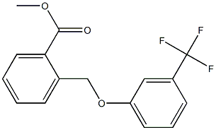 methyl 2-((3-(trifluoromethyl)phenoxy)methyl)benzoate 结构式