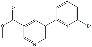 methyl 5-(6-bromopyridin-2-yl)pyridine-3-carboxylate 结构式