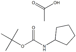 Boc-1-amino-cyclopentane acetic acid 结构式