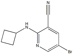 5-bromo-2-(cyclobutylamino)pyridine-3-carbonitrile 结构式