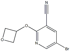 5-bromo-2-(oxetan-3-yloxy)pyridine-3-carbonitrile 结构式