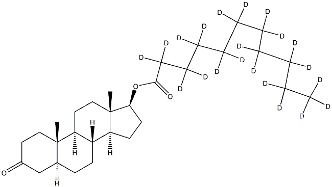 5a-Androstan-17b-ol-3-one Undecanoate-d21 结构式