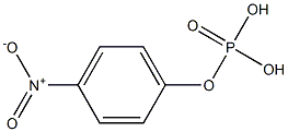 磷酸-4-硝基苯酯 结构式