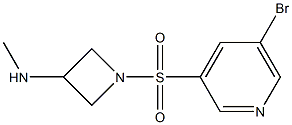 1-(5-broMopyridin-3-ylsulfonyl)-N-Methylazetidin-3-aMine 结构式