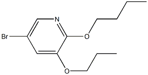 5-broMo-2-butoxy-3-propoxypyridine 结构式