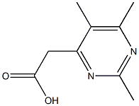 (2,5,6-TriMethylpyriMidin-4-yl)-acetic acid 结构式