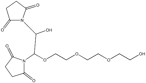 alpha, oMega-DisucciniMidyl tetraethylene glycol 结构式