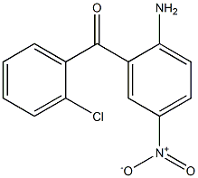 2-氨基-2'-氯-5-硝基二苯酮 结构式