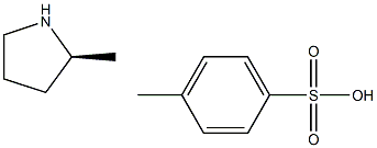 (S)-2-甲基吡咯烷 对甲苯磺酸酯 结构式