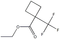 1-(三氟甲基)环丁烷羧酸乙酯 结构式