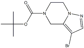 5-Boc-3-BroMo-4,5,6,7-tetrahydro-pyrazolo[1,5-a]pyrazine 结构式