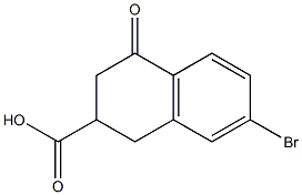 7-BroMo-4-oxo-1,2,3,4-tetrahydro-naphthalene-2-carboxylic acid 结构式