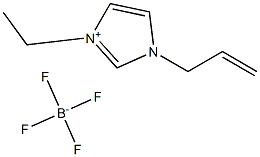 1-烯丙基-3-乙基咪唑四氟硼酸盐 结构式