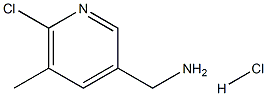 (6-Chloro-5-methylpyridin-3-yl)methanamine hydrochloride 结构式