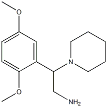 2-(2,5-Dimethoxy-phenyl)-2-piperidin-1-yl-ethylamine 结构式