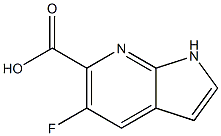 5-Fluoro-1H-pyrrolo[2,3-b]pyridine-6-carboxylic acid 结构式