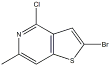 2 - 溴-4 - 氯- 6 -甲基噻吩[3,2- C]吡啶 结构式