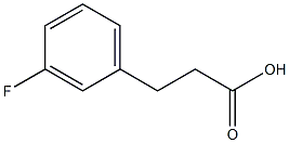 3-(3-Fluorophenyl)propanoic acid 98% 结构式