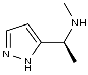 (S)-N-Methyl-1-(1H-pyrazol-5-yl)ethanaMine 结构式