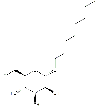 Octyl a-D-thiomannopyranoside 结构式