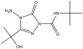 4-Amino-N-tert-butyl-3-(2-hydroxypropan-2-yl)-5-oxo-4,5-dihydro-1H-1,2,4-triazole-1-carboxamide 结构式