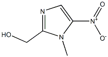 1-甲基-2-羟甲基-5-硝基咪唑 结构式