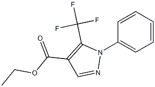 1-苯基-5-三氟甲基-吡唑-4-甲酸乙酯 结构式