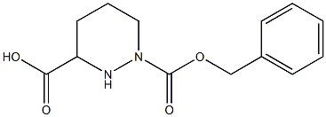 1-苄氧基羰基六氢哒嗪-3-羧酸 结构式