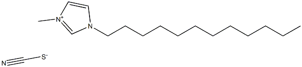 1-十二烷基-3-甲基咪唑硫氰酸盐 结构式