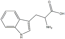 2,3-二氢-DL-色氨酸 结构式