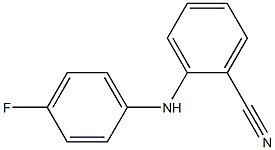 2-[(4-氟苯)氨基]-苯甲腈 结构式
