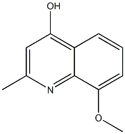 8-甲氧基-2-甲基喹啉-4-醇 结构式