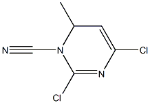 3-氰基-4-甲基-2,6-二氯嘧啶 结构式