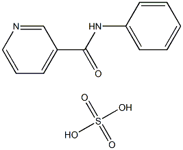 N-苯基-3-吡啶甲酰胺硫酸盐 结构式