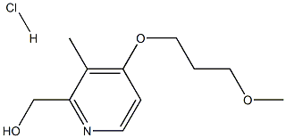 2-羟甲基-4-(3-甲氧丙氧基)-3-甲基吡啶盐酸盐 结构式