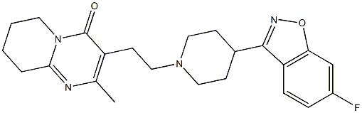 利培酮片 结构式