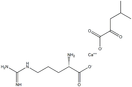 精氨酸酮异己酸钙盐 结构式