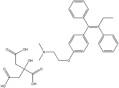 枸橼酸它莫西芬 结构式