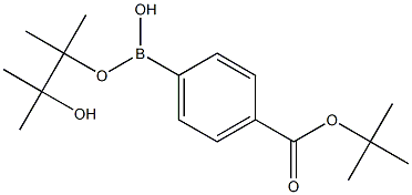 4-叔丁氧羰基苯硼酸频哪醇酯 结构式