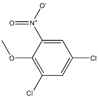 2-硝基-4,6-二氯苯甲醚 结构式