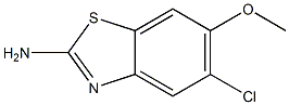 2-氨基-5-氯-6-甲氧基苯并噻唑 结构式