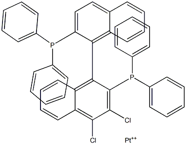 [(S)-(-)-2,2'-双(二苯基膦)-1,1'-联萘]二氯化铂 结构式