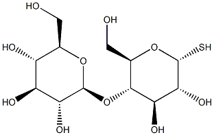 4-O-(Β-D-吡喃葡萄糖基)-Α-D-硫代葡糖 结构式