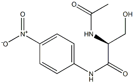 N-Acetyl-L-serine p-nitroanilide 结构式